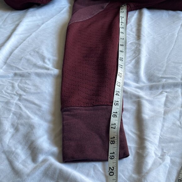 The North Face Hoodie Sweater Full Zipper Snap Button‎ Garnet Red sz XS/TP - Picture 6 of 8